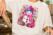 Vibrant Christmas Snowman Design PNG, a Healthcare Illustration by Rose Art (Thumbnail 2 of 4)