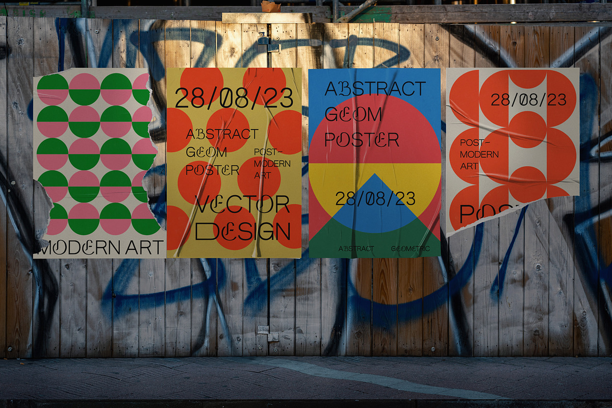 48 MODERN GEOMETRIC POSTERS, a Pattern Graphic by craftlove (Photo 3 of 6)