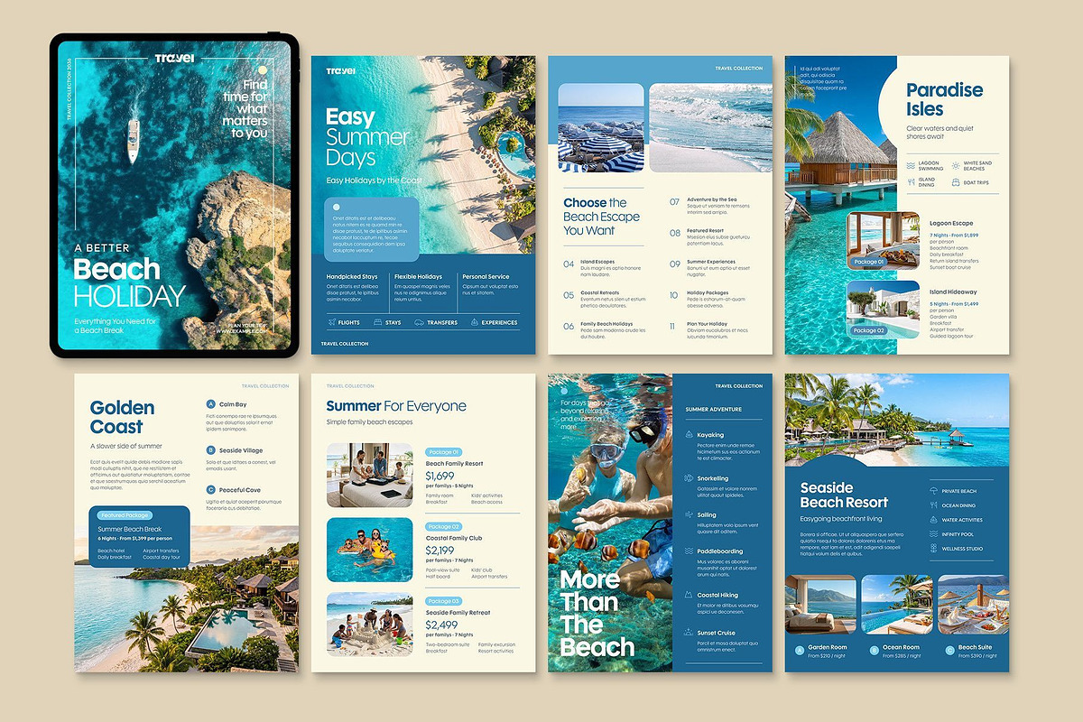 Digital Travel Agency Brochure, a Brochure Template by BrandPacks (Photo 2 of 5)