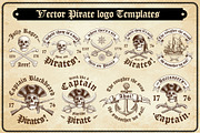 Vector Pirate Logo Templates | Branding &amp; Logo Templates ~ Creative Market