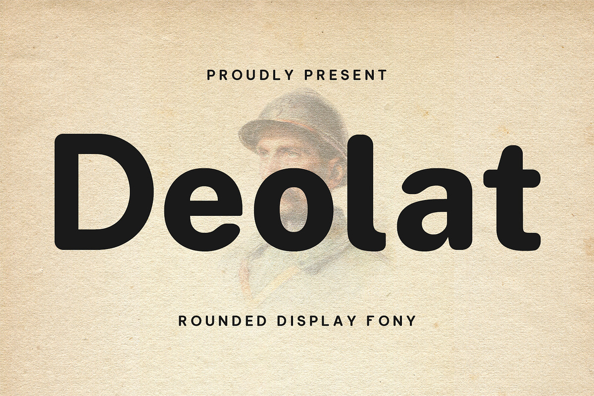 Deolat Rounded Display Font, a Sans Serif Font by Maulana Creative (Photo 1 of 7)