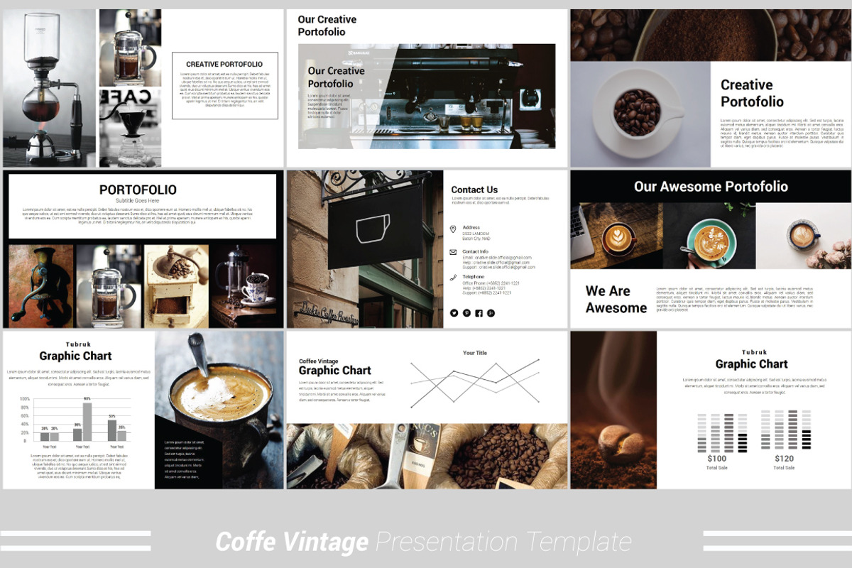 Coffee Vintage MNML Keynote Template, a Presentation Template by Presentation Official (Photo 8 of 13)