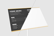 Modern Menu Card Mockup, a Product Mockup by graphypix (Thumbnail 4 of 4)