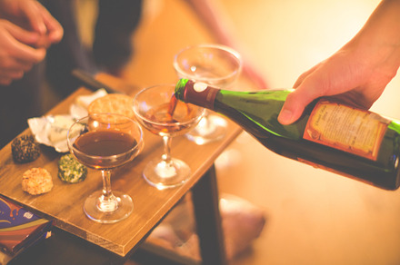 Serving wine
