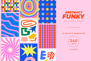 Funky Abstract Backgrounds, a Background Graphic by Léo Alexandre (Thumbnail 1 of 22)