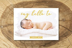 Birth Announcement Template 011