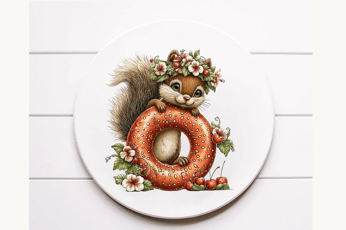 Whimsical Funny Summer Squirrel Clip, an Illustration by Designworld (Photo 9 of 10)