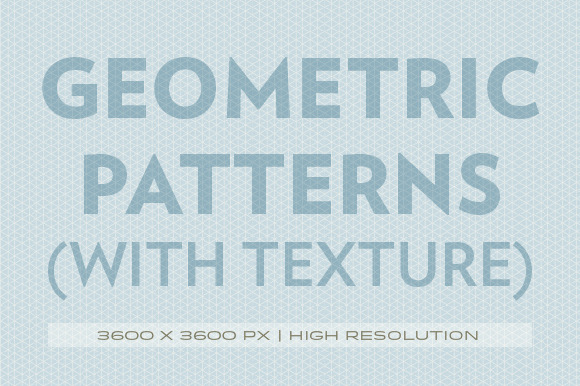 Geometric Patterns (With Texture)