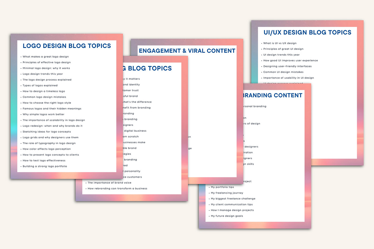 1000+ Daily Content Idea Prompt, a Stationery Template by Designmela01 (Photo 10 of 10)