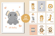 Baby Animals Clipart & Patterns, an Animal Illustration by JT_Design_Art (Thumbnail 7 of 10)