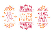 Fall season - handdrawn collection, an Illustration by AV Design (Thumbnail 4 of 4)