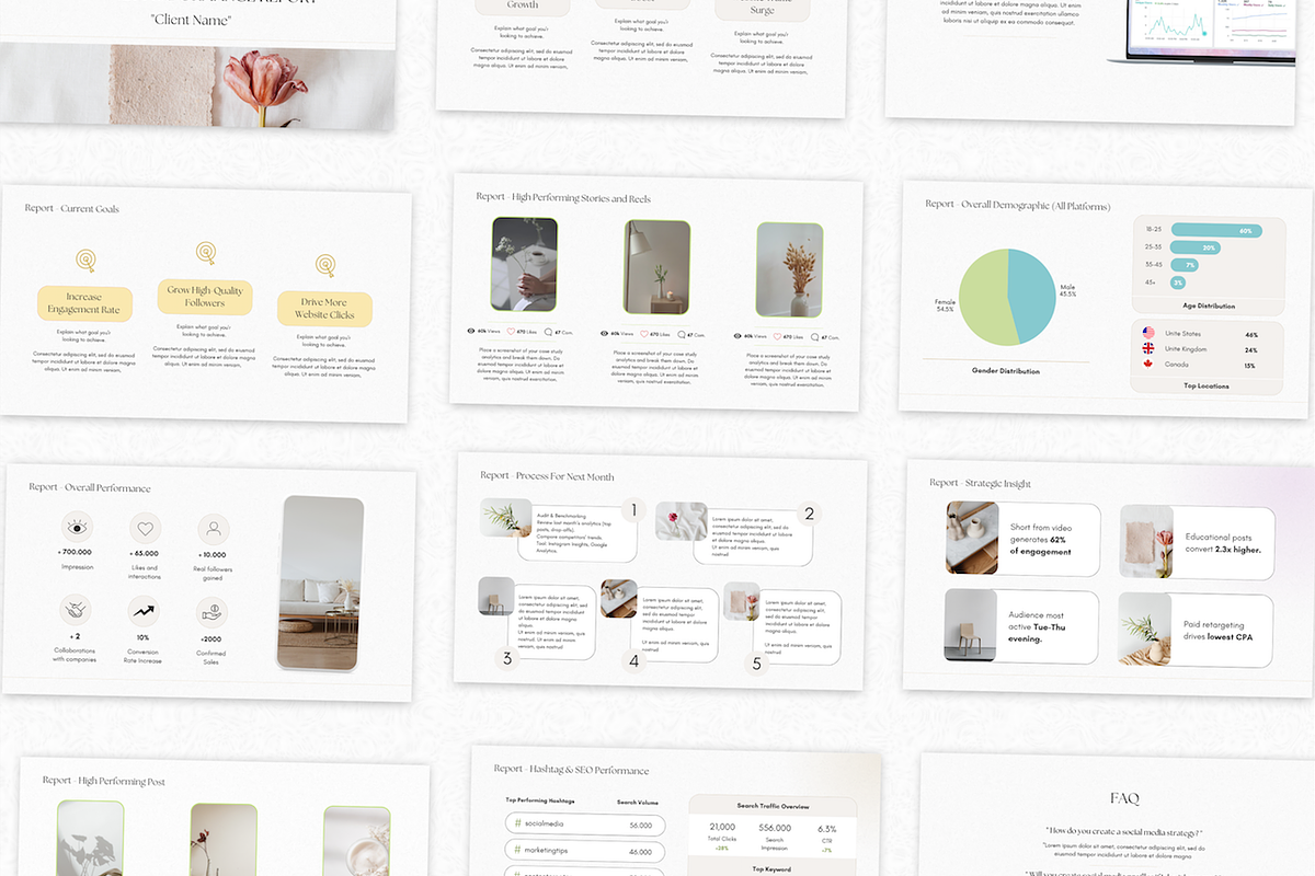 Social Media Analytics Report, a Social Media Template by PittaFinePrint (Photo 3 of 7)