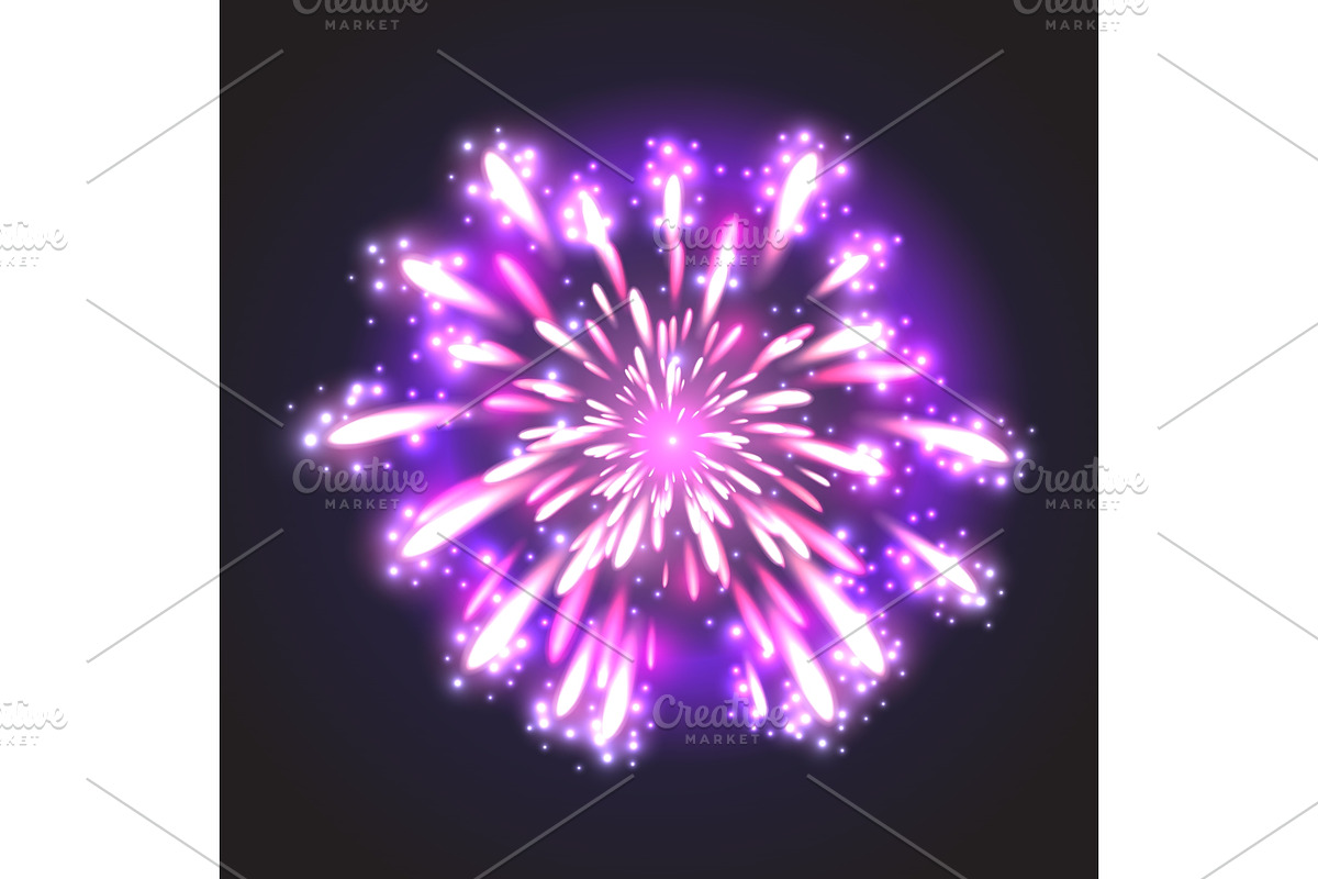 Festive Firework. Vector, an Object Illustration by Things for designers (Photo 1 of 3)
