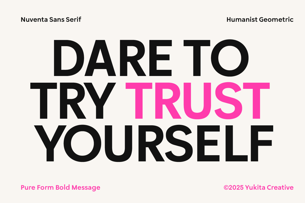 Nuventa - Humanist Geometric Fonts, a Sans Serif Font by Yukita Creative (Photo 8 of 11)
