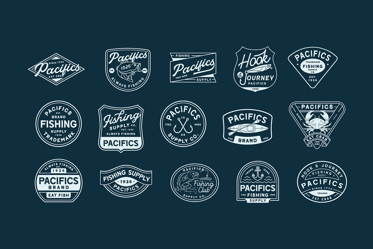 Fishing Badge, an Illustration by Skilline Supply Co. (Photo 3 of 10)