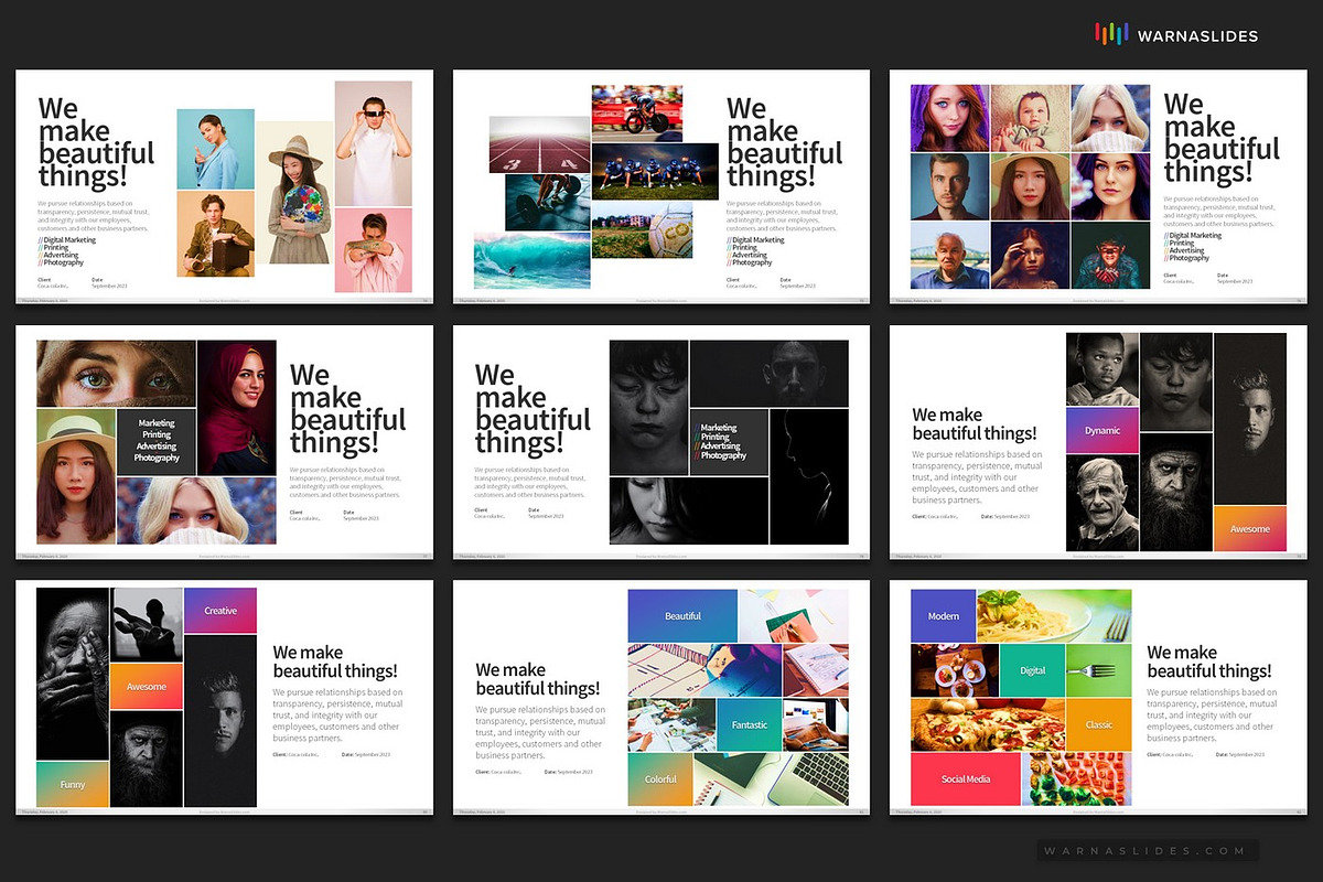 Portfolio PowerPoint Templates, a Presentation Template by Warna Works (Photo 12 of 27)