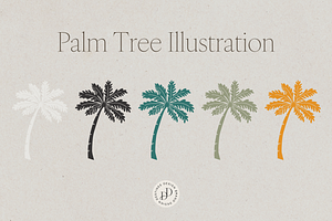 Palm Tree Illustration Pack