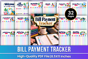Bill Payment Tracker | Monthly Bills, a Stationery Template by Mustafiz (Thumbnail 1 of 4)