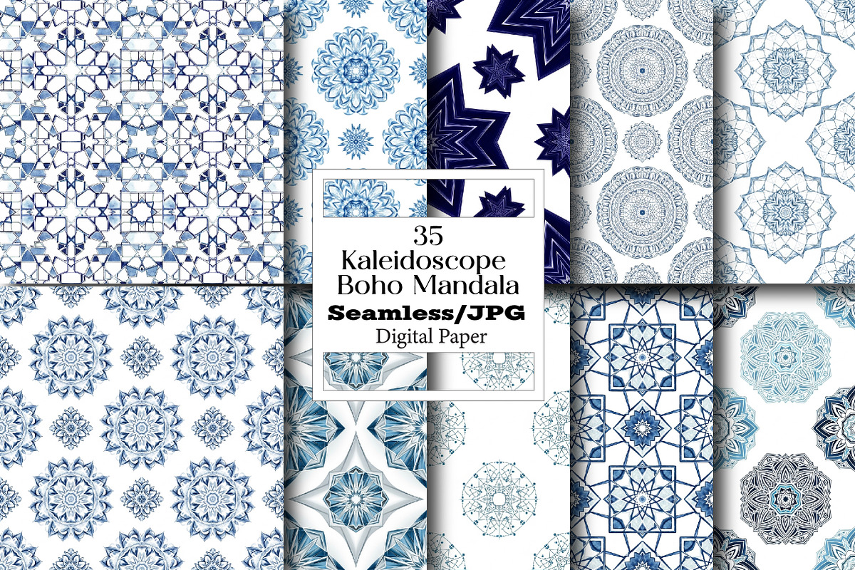 Kaleidoscope Boho Mandala Pattern, a Pattern Graphic by Wow Magic (Photo 1 of 3)