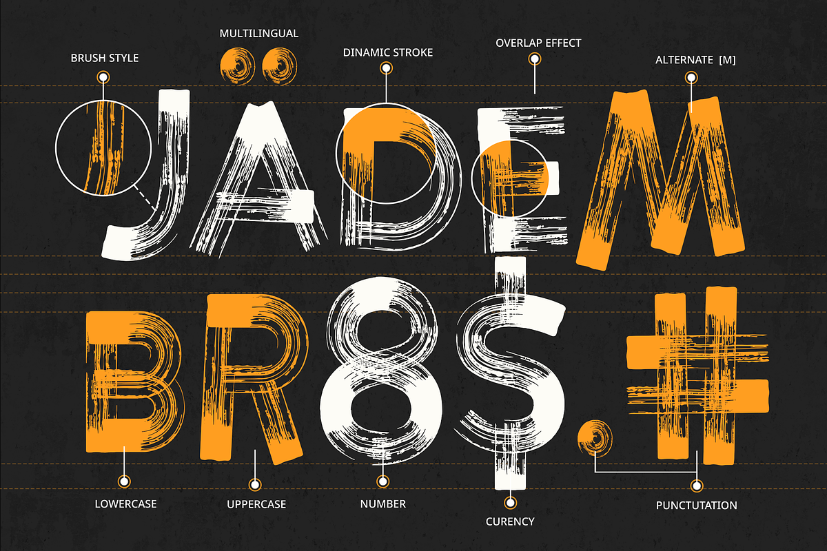 Brushque - Dry Brush Paint Font, a Handwritten Font by Typia Nesia (Photo 9 of 9)