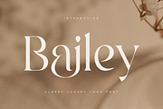 Bailey - Classy Luxury Logo Font, a Serif Font by Sensatype (Thumbnail 1 of 13)