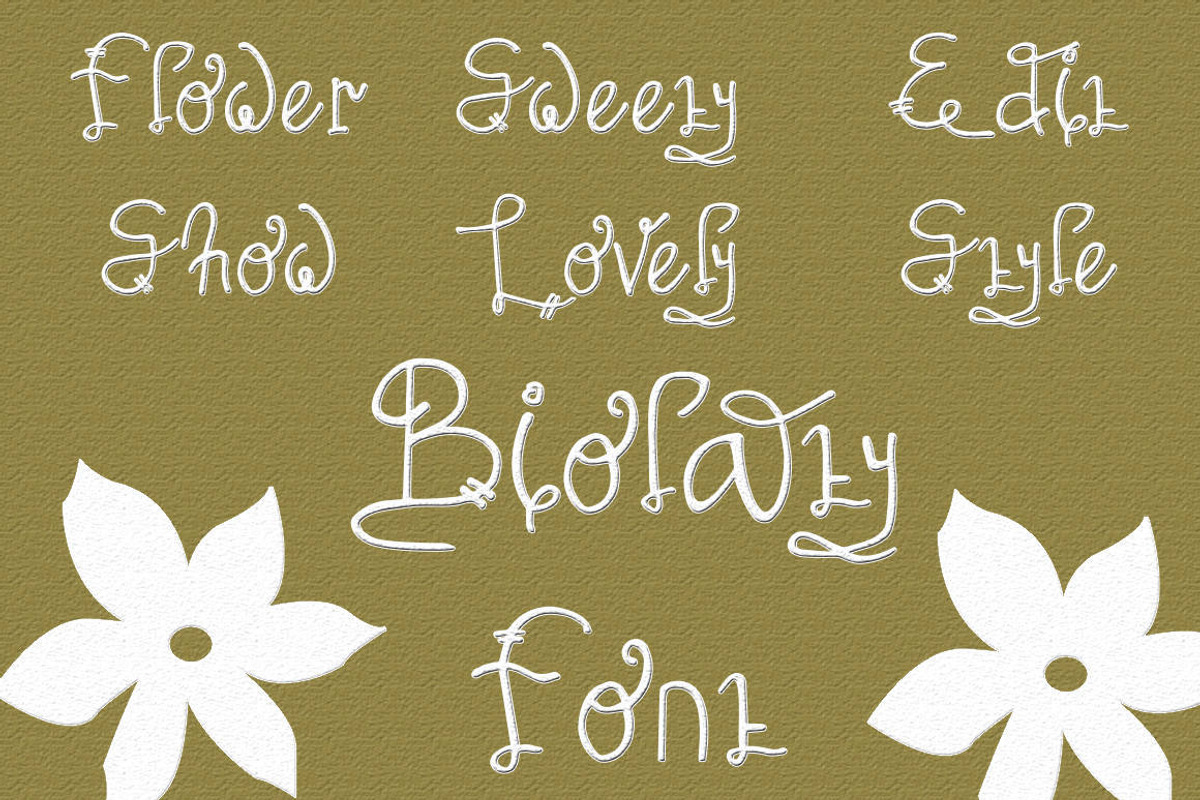 Biolati - Cute Handwritten Font, a Script Font by Naistudio (Photo 5 of 7)