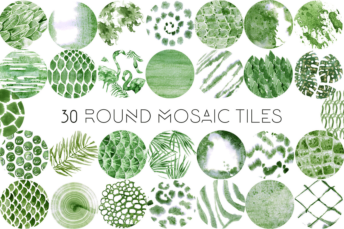 Tropical Mood Mosaic, a Texture Graphic by Cat In Colour (Photo 4 of 7)