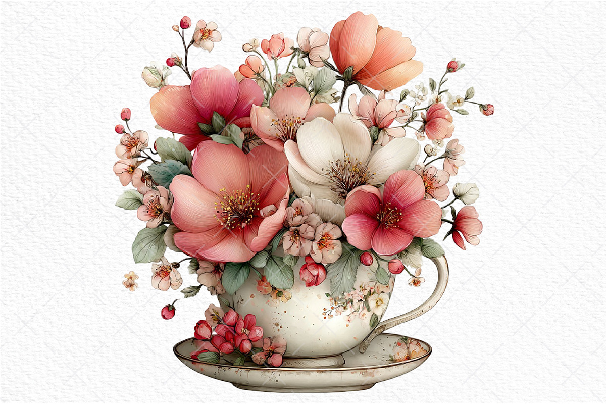 Whimsical Spring Flowers Clipart, an Illustration by Craft Nest (Photo 10 of 11)