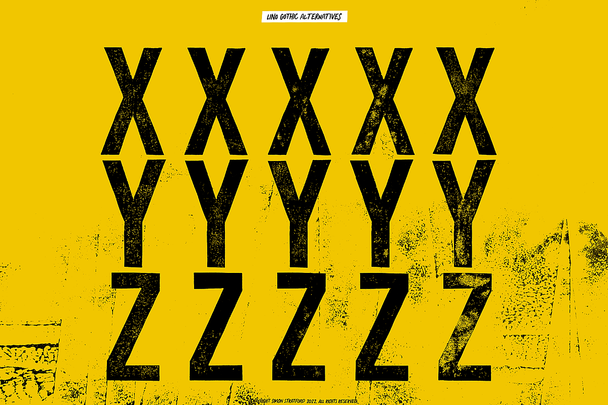 Display Font Lino Gothic, a Sans Serif Font by Itsmesimon (Photo 21 of 23)