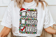 Once Nice Once Naughty Christmas PNG, a Seasonal Illustration by Canvas Craft (Thumbnail 3 of 6)