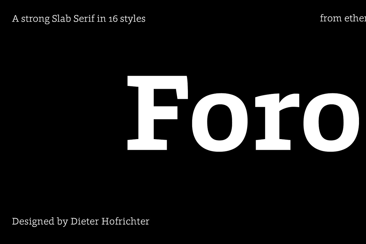 Foro, a Slab Serif Font by Hoftype (Photo 1 of 14)