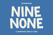 Nine None Font - Bold Font, a Handwritten Font by ariodsgn (Thumbnail 1 of 6)