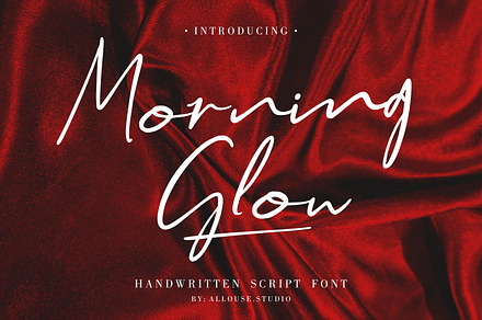 Morning Glow Font, a Script Font by Allouse Studio