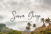 Sierra Gorge Script, a Script Font by Beck McCormick (Thumbnail 1 of 10)