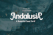 Andalusia, a Sans Serif Font by Zaenal Studio (Thumbnail 1 of 11)
