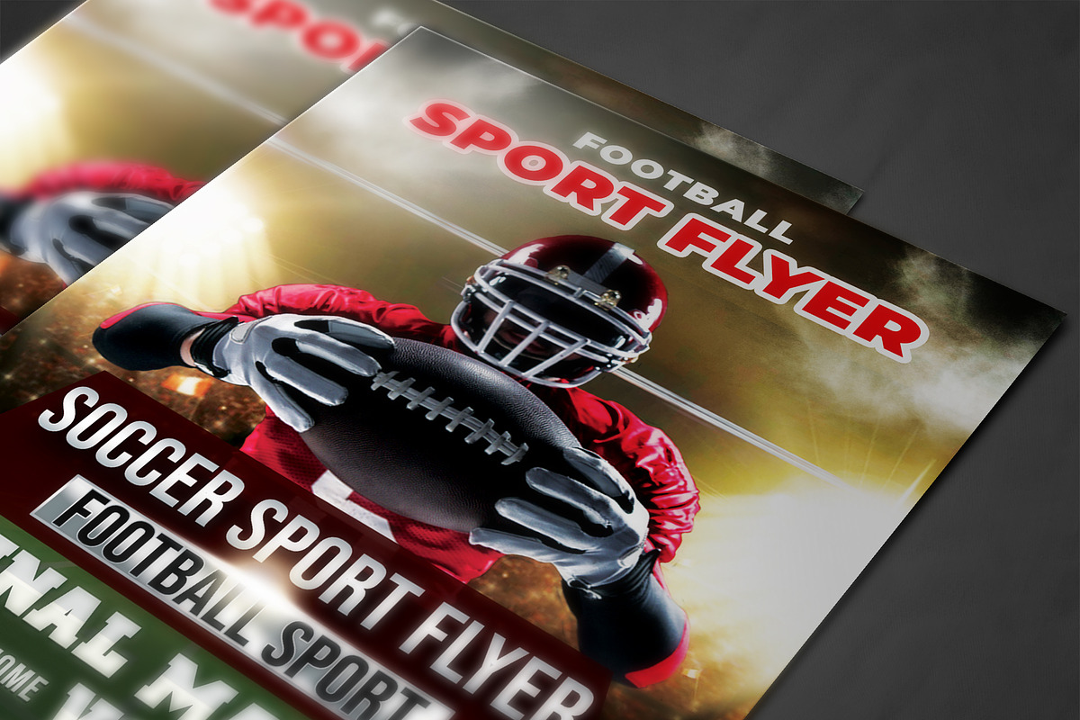 American Football Flyer Templates, a Flyer Template by AfzaalGraphics (Photo 4 of 4)