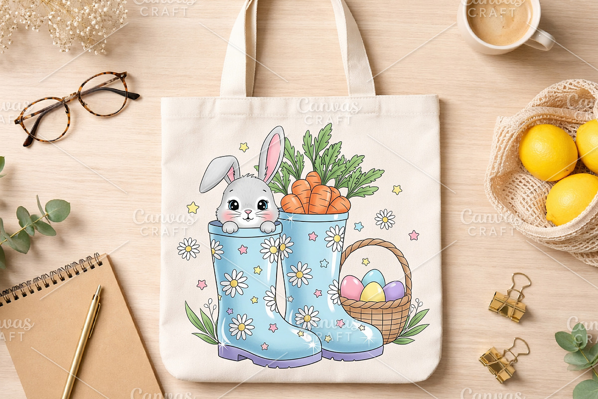 Easter Cowboy Boots PNG, an Illustration by Canvas Craft (Photo 6 of 6)