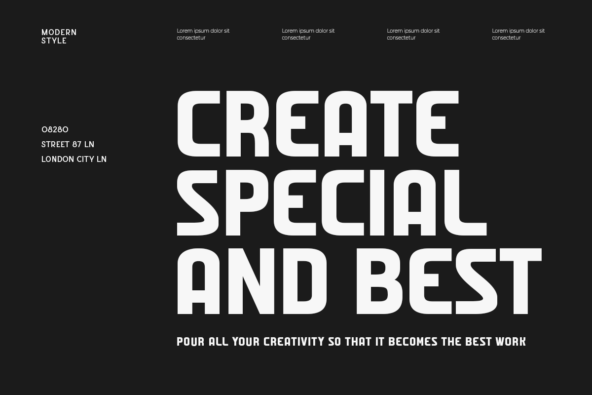 Brisk - Brutalism Sans Serif Font, a Sans Serif Font by Hamz Studio (Photo 2 of 16)