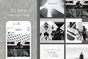 Steve|Instagram templates + stories
