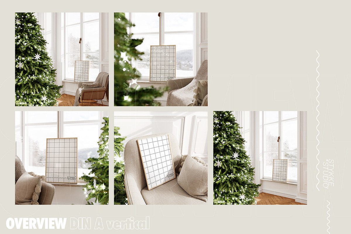 SPARKLING | Christmas Frame Mockup, a Household Mockup by Stykke Studio (Photo 6 of 6)