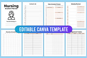 Editable Nursing Student Planner, a Stationery Template by Designmela01 (Thumbnail 2 of 7)