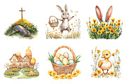 Marigold Easter Clipart, an Illustration by CreationArt (Thumbnail 4 of 5)