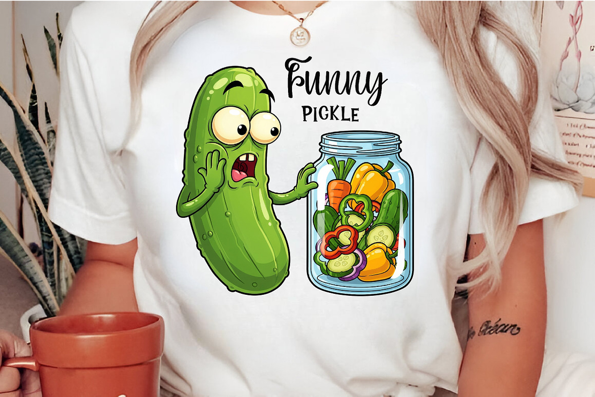Funny Pickle Lover PNG, an Illustration by Craft Nest (Photo 2 of 6)