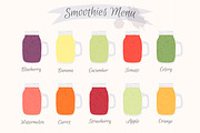 Collection fruit smoothies., a Food Illustration by itiir (Thumbnail 11 of 11)