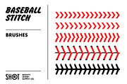 Baseball Stitch Pattern Brushes For, a Brush Add-On by MightySHORT (Thumbnail 2 of 3)