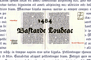 1484 Bastarde Loudeac (V2), a Blackletter Font by GLC Foundry (Thumbnail 1 of 3)