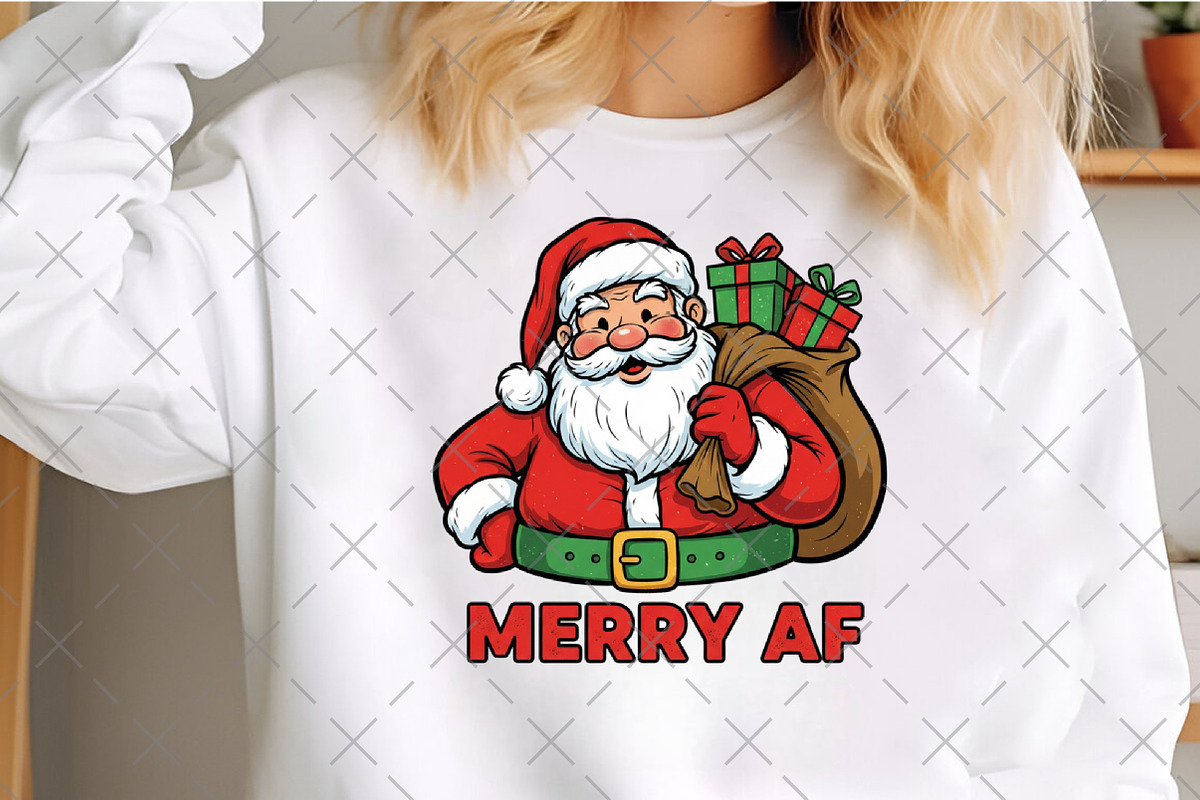 Funny Santa Claus PNG, an Illustration by Craft Nest (Photo 2 of 6)