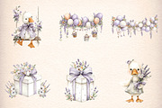 Silly Goose Clipart Spring, an Illustration by Digital Artistic99 (Thumbnail 4 of 11)
