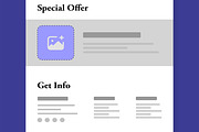 Modern Landing Page Wireframe, a Landing Page Template by MightyDesign (Thumbnail 5 of 8)