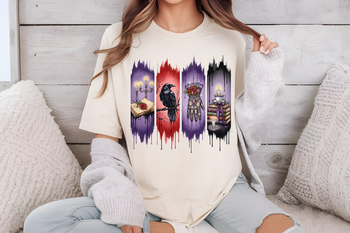 Magical Book Gothic Raven PNG, an Illustration by DreamCafeArt (Photo 6 of 6)